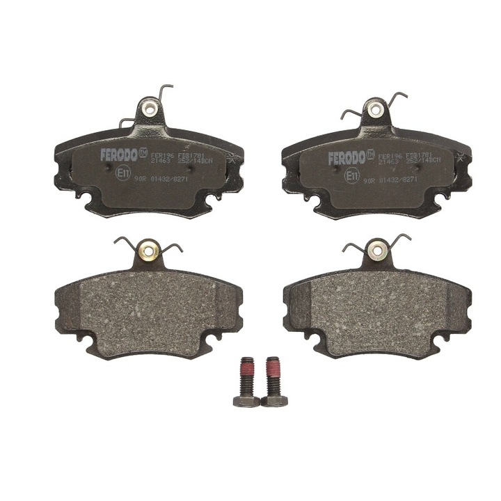 Set placute de frana fata FERODO compatibile cu Dacia Logan, Logan Express, Logan II, Logan Mcv, Sandero