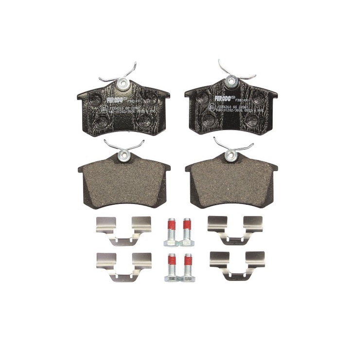 Комплект задни спирачни накладки FERODO, съвместими с Renault Avantime, Clio III, Clio III/хечбек, Espace III, Fluence