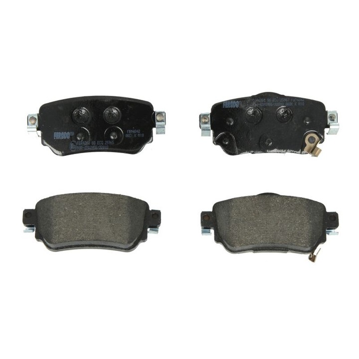 Комплект задни спирачни накладки FERODO, съвместим с Nissan Leaf, Qashqai II, X-trail III