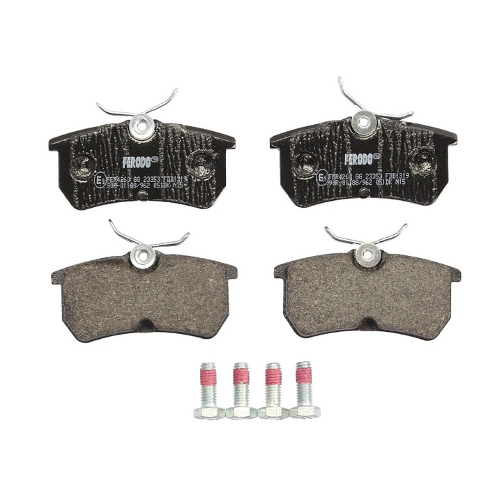 Set placute de frana spate FERODO compatibile cu Ford Fiesta, Fiesta V, Fiesta VI, Focus I, Focus I/kombi, Puma