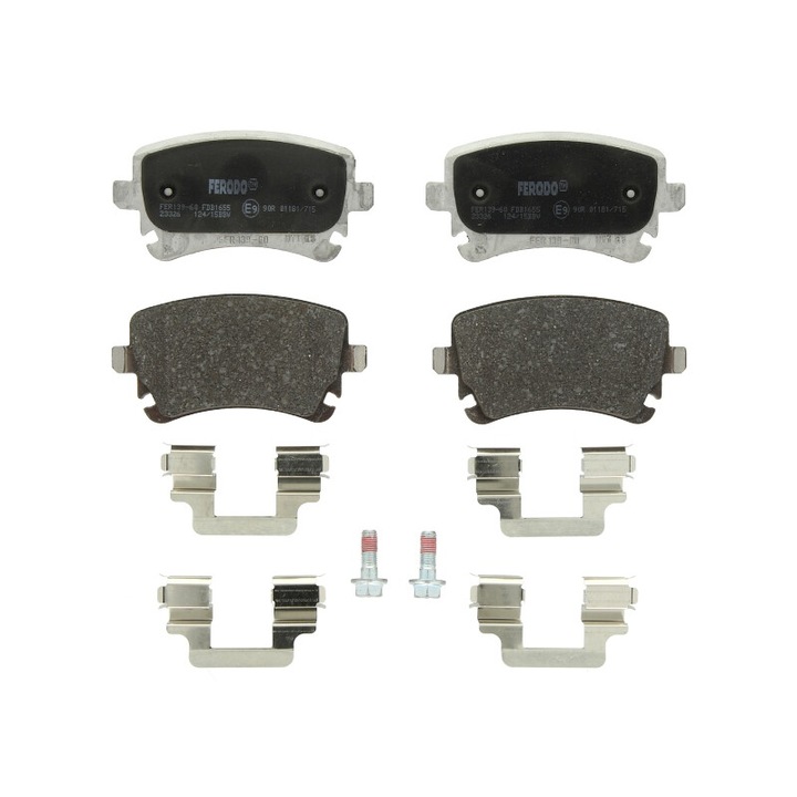Set placute de frana spate FERODO compatibile cu Audi A4 B6, A4 B7, A6 Allroad C6, A6 C5, A6 C6, A8 D3