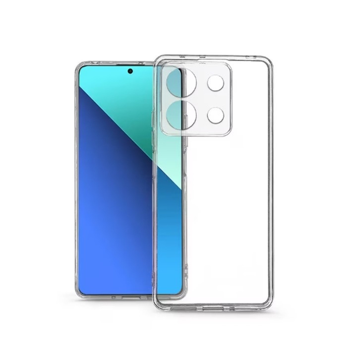 Xiaomi Redmi Note 13 4G / LTE - Vmax Acrylic - átlátszó műanyag hátlap tok, szilikon kerettel