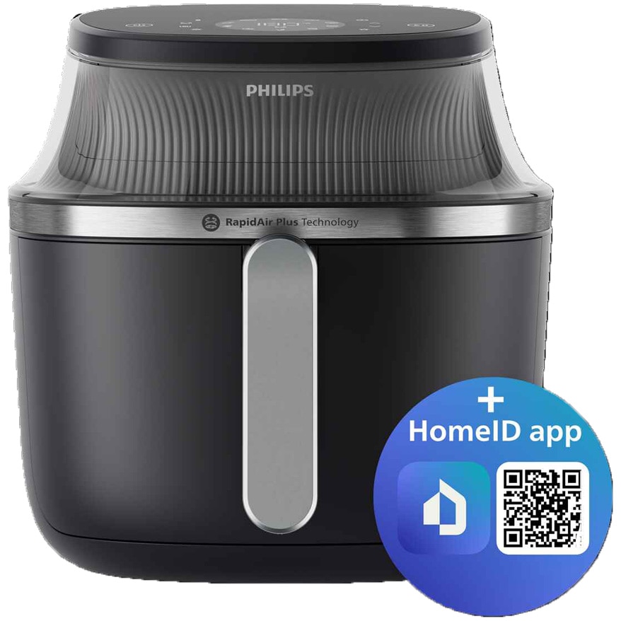 Friteuza fara ulei Philips Airfryer NA321/00 Seria 3000, compact digital, 1400 W, capacitate 4.2L, afisaj digital, fereastra, 16-in-1 functii de gatire, 12 programe presetate, cura