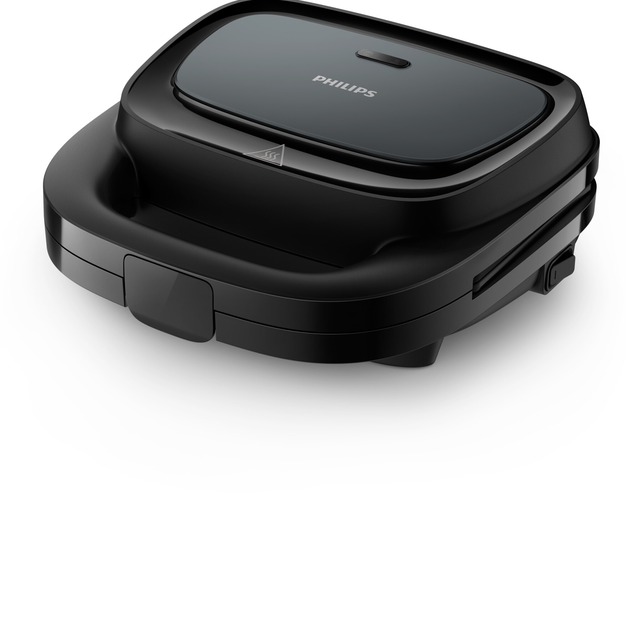 Sandwich-maker Philips HD2331/90 Seria 3000, 750W, pentru sandwich-uri triunghi, plite neaderente,comutator pornit/oprit, lumini indicatoare, sistem de blocare rapida