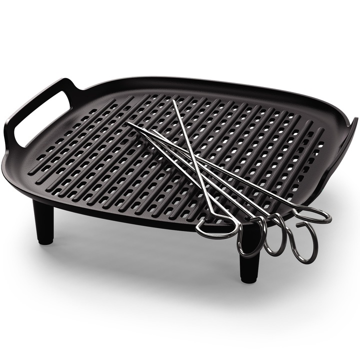 Аксесоар за грил Philips за Airfryer HD9946/00, Аксесоар за грил, 5 шишчета, Съвместим с гамата Airfryer HD9270, HD9280, NA230, NA231, NA331, NA332