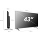 Televizor SmartTech QLED 43QG03H, 108 cm, Google TV, 4K Ultra HD, Clasa F (Model 2024)