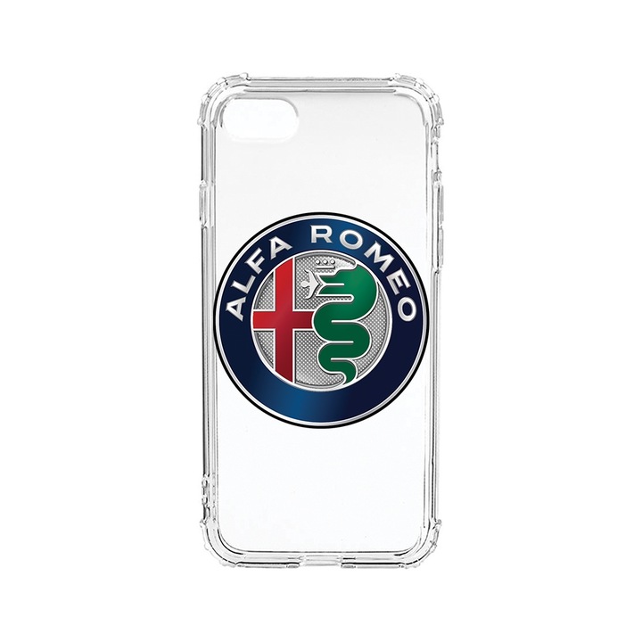 BestCase Anti Shock 1.5MM telefontok, kompatibilis modell Apple iPhone SE 3 / iPhone SE 2 / iPhone 8 / iPhone 7, Logo Alfa Romeo, Air-Cushion technology, AS 1755
