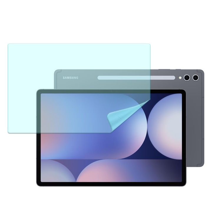 Регенерируемо хидрогелно защитно фолио за таблети за Samsung Galaxy Tab S10 Plus 12.4", силикон с нано покритие, гъвкав хидрокристал, пълна защита, пълно лепило, лесен монтаж, оптимална технология, прозрачен