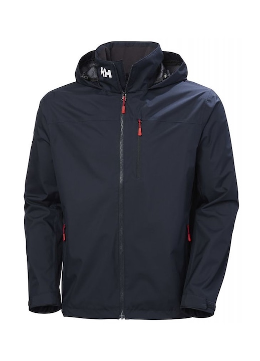 Jacheta cu gluga Helly Hansen, impermeabila, rezistenta la vant, bleumarin, poliester, L INTL
