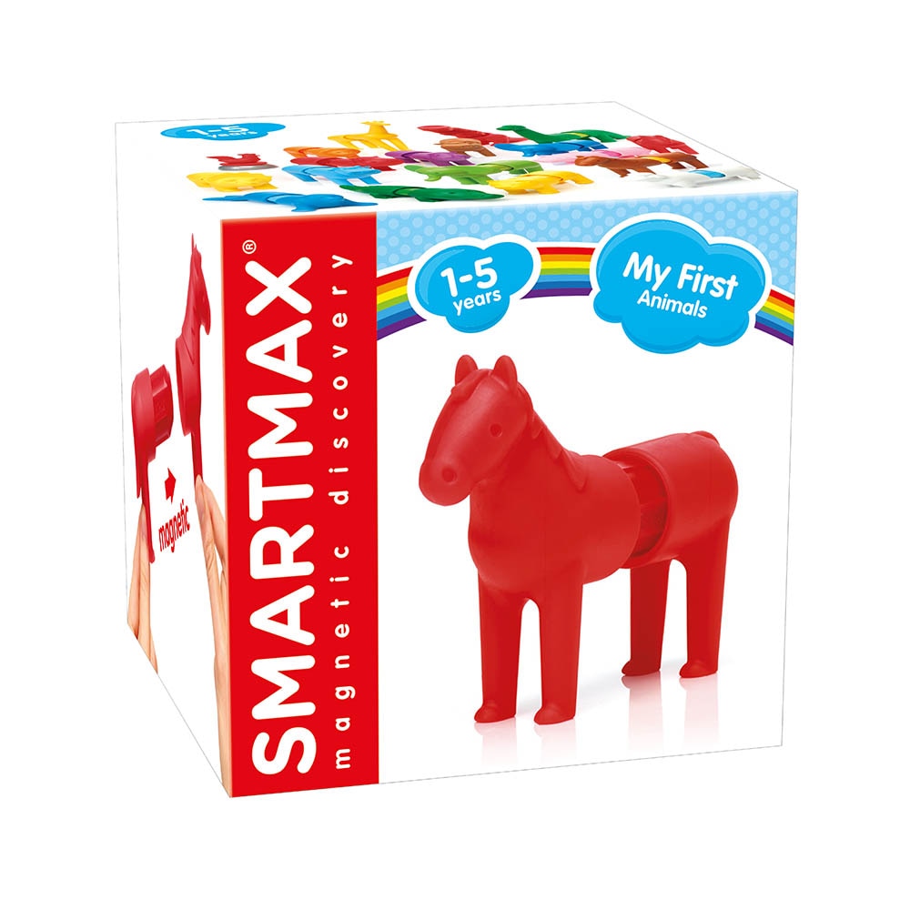 Joc magnetic Smart Max - My First Animals, Calul, 3 piese
