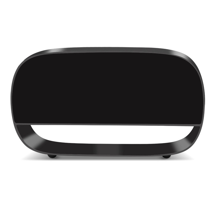 Jormftte dekoratív óra, nagyméretű LED digitális ébresztőóra, 3 ébresztő, szundi funkció, fekete