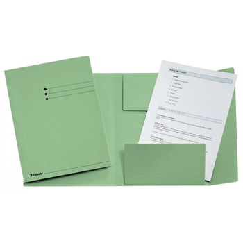 Dosar de carton tip plic Esselte, verde deschis Dosar de carton tip plic Esselte, verde deschis