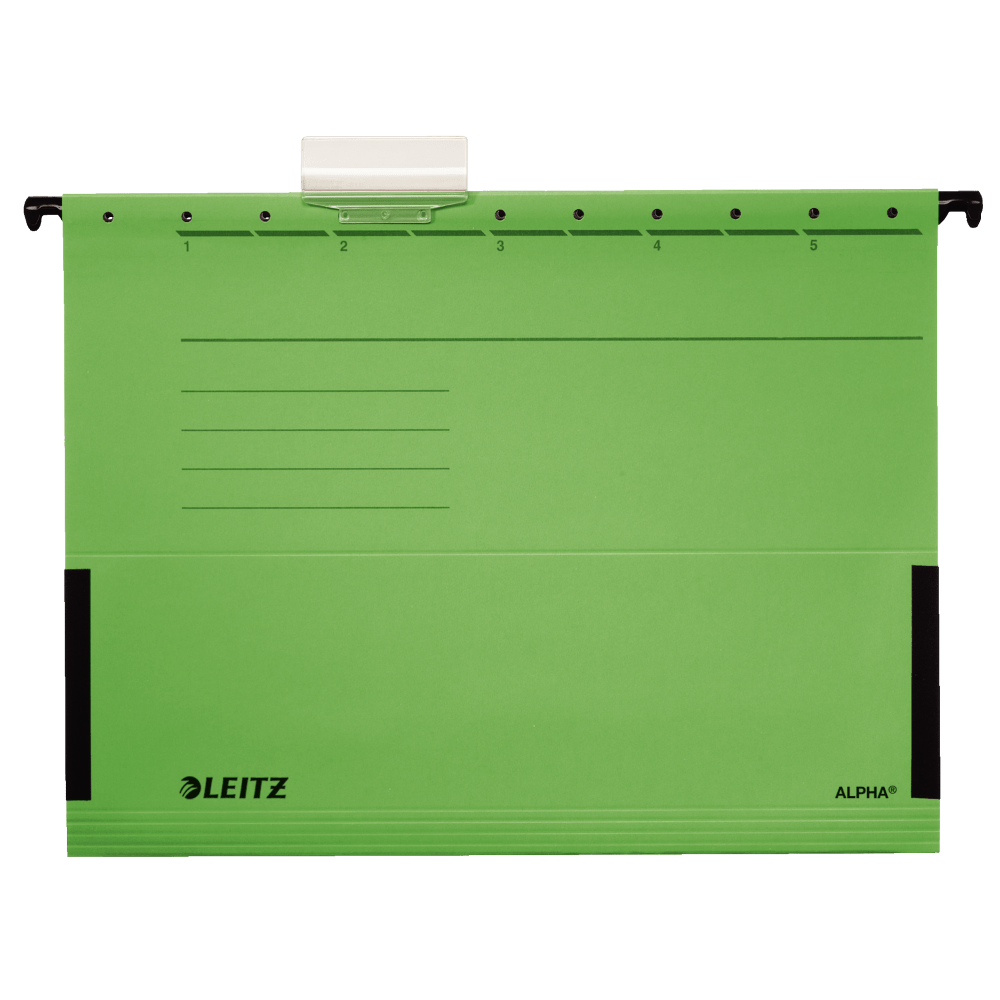 Dosar suspendabil Leitz Alpha, cu burduf, verde