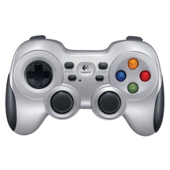 Gamepad wireless Logitech F710, compatibil PC, Argintiu Gamepad wireless Logitech F710, compatibil PC, Argintiu