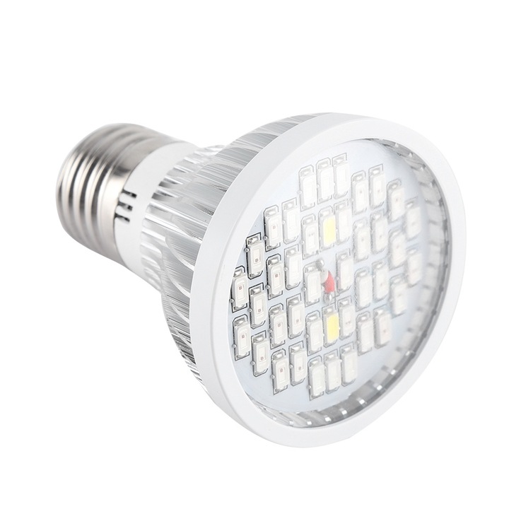 40 LED-uri E27 Lampa de crestere pentru plante interioare, cu spectru complet