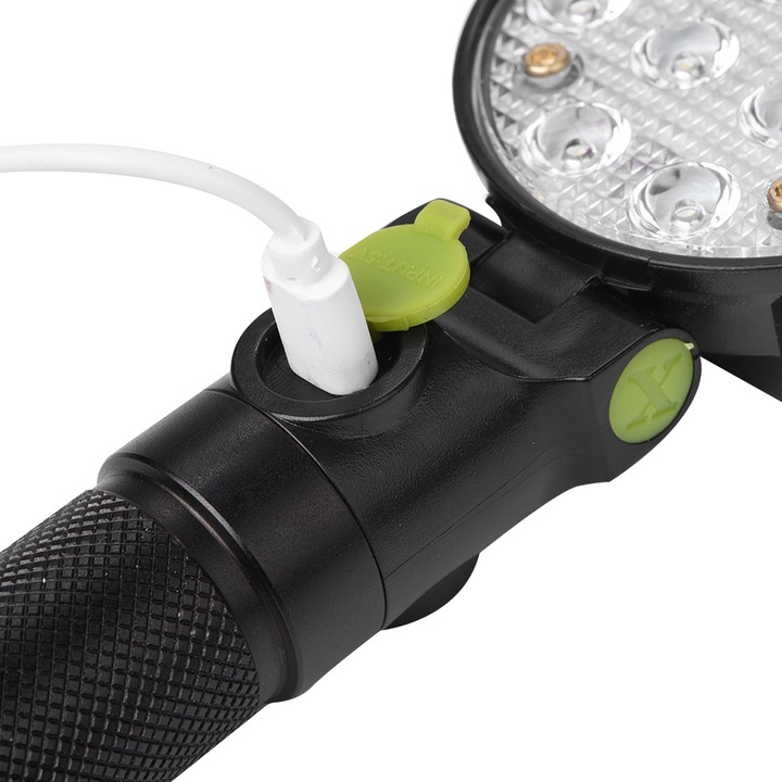 Преносим LED фенер Mmgoqqt, 4 режима на светене, 180° ротация, 20.5x7x3.5cm, USB зареждане