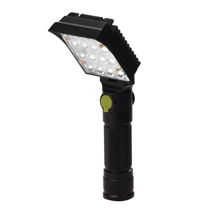 Преносим USB LED фенер, Mmgoqqt, 4 режима на светене, квадратна глава, 20.5x7x3.5cm