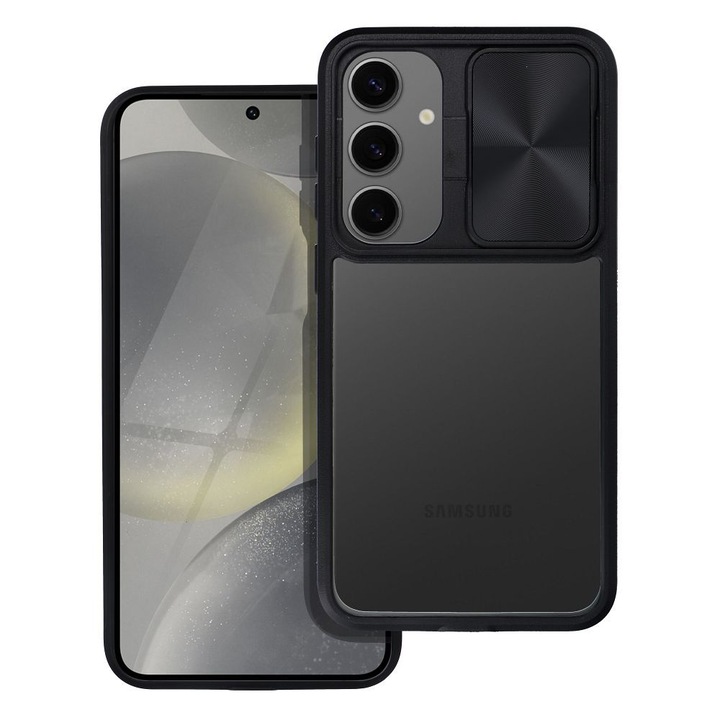 Husa pentru Samsung Galaxy S23 FE, Slider, Negru