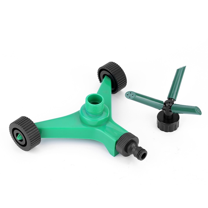 Jormftte locsolófej, 360°-ban forgatható, víztakarékos, 15 méter átmérőjű, ABS műanyag