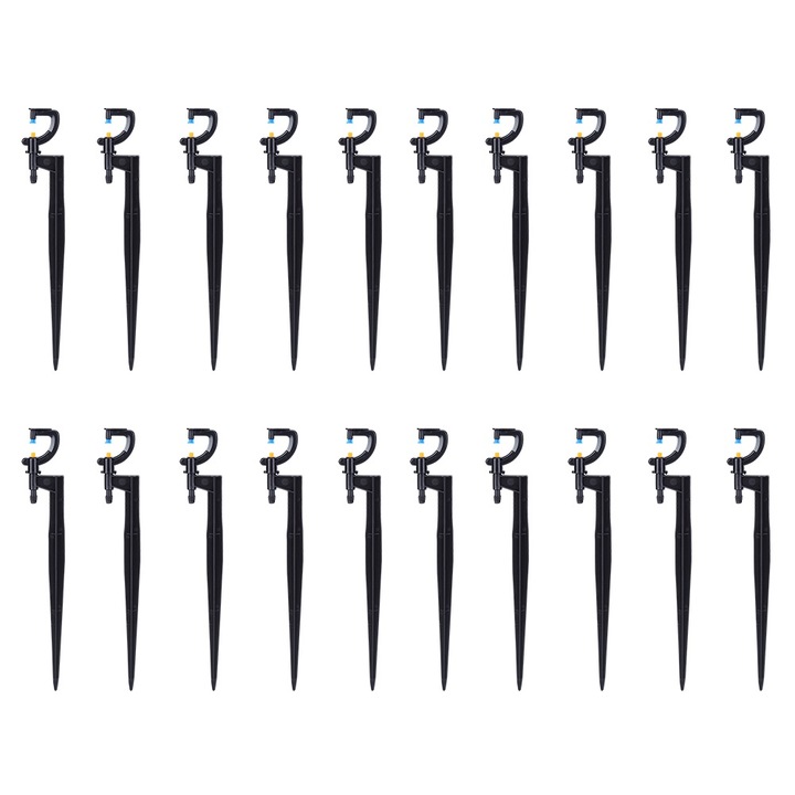 360°-ban forgó szórófej, Jormftte, 20 db-os készlet, műanyag, tartós, kerti öntözéshez