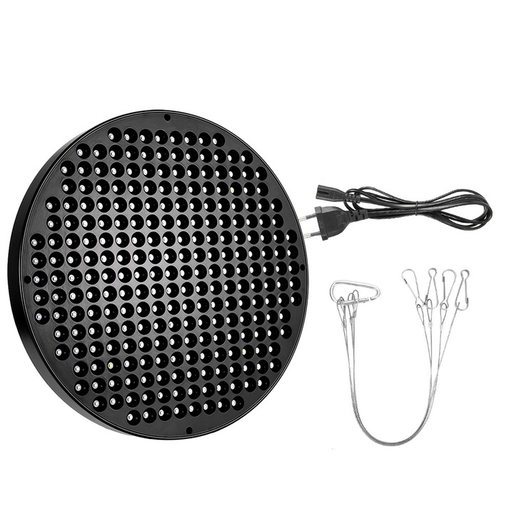 Lampa de crestere pentru plante Jormftte, LED, spectru complet, 50W, neagra, pentru interior