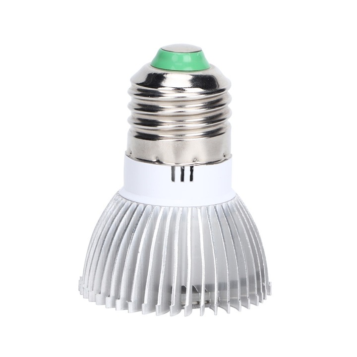 AC85-265V 4W E27 LED izzó beltéri tetőhöz, teljes spektrumú növénytermesztő lámpa.