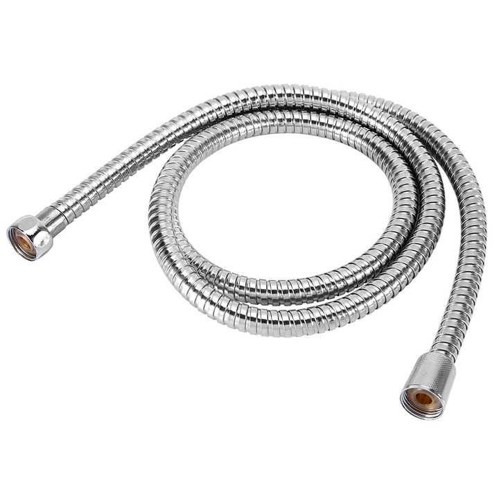 Furtun flexibil 1.5M, Mmgoqqt, otel inoxidabil, rezistent la explozie, cromat
