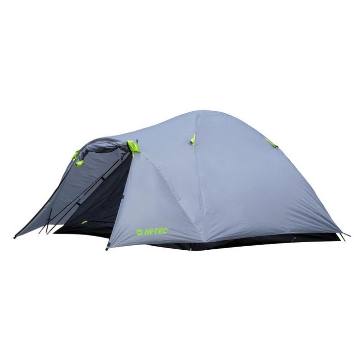 Cort camping Hi-Tec Solarpro 3, 3 persoane, 270x210x125cm, impermeabil, greutate 3,6kg