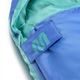 Sac De Dormit, Meteor, Mimpi, Izolatie Termica Optima, Husa Exterioara Din Poliester Rezistent 190T, Umplutura Interioara Din Microfibra Moale, Sac De Compresie Practic Inclus, (135+25) x 60/45 cm x 35 x 25 x 25 cm, Albastru-Menta