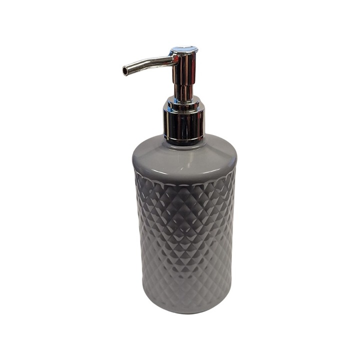 Folyékony szappan adagoló, műanyag, Y095, szürke, 200 ml