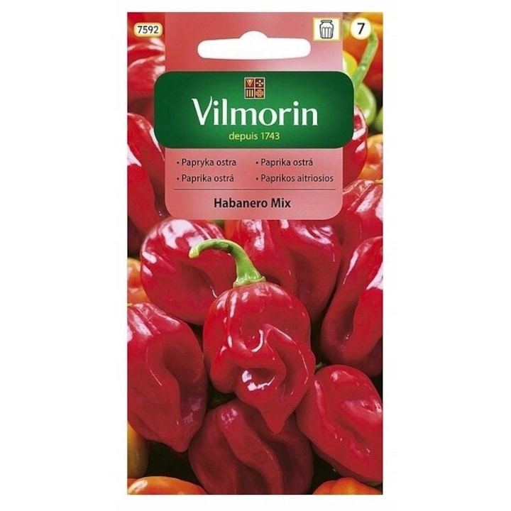 Seminte Vilmorin, ardei rosu iute, 25 bucati, foarte picant