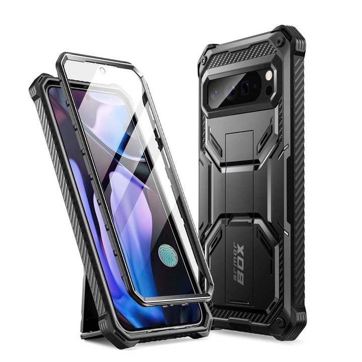 Husa pentru Google Pixel 9 Pro XL, Supcase, policarbonat, negru