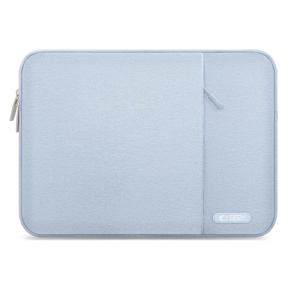 Husa laptop Tech-Protect Sleevy, 33,5x23,5cm, fermoar, buzunar, multicolor, set 1x husa