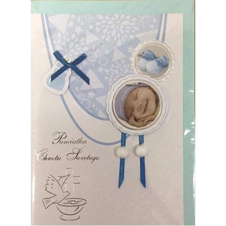 Keresztelői kártya B6 Premium 40 + boríték, Panoráma, 125x176x1 mm