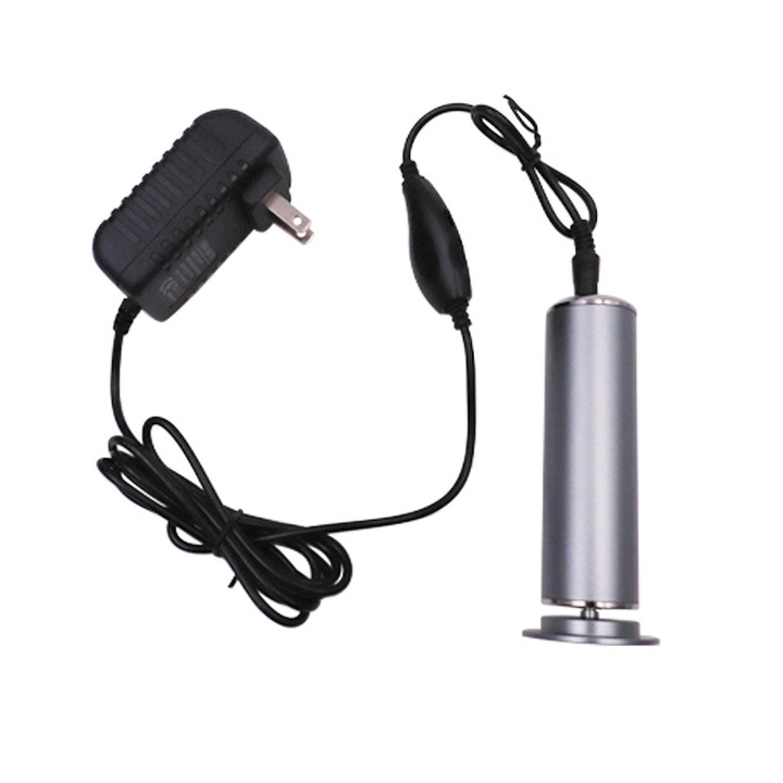 Razuitor electric pentru picioare, 60 de accesorii, design cu fir, 4.51"x1.7"x1.3", gri