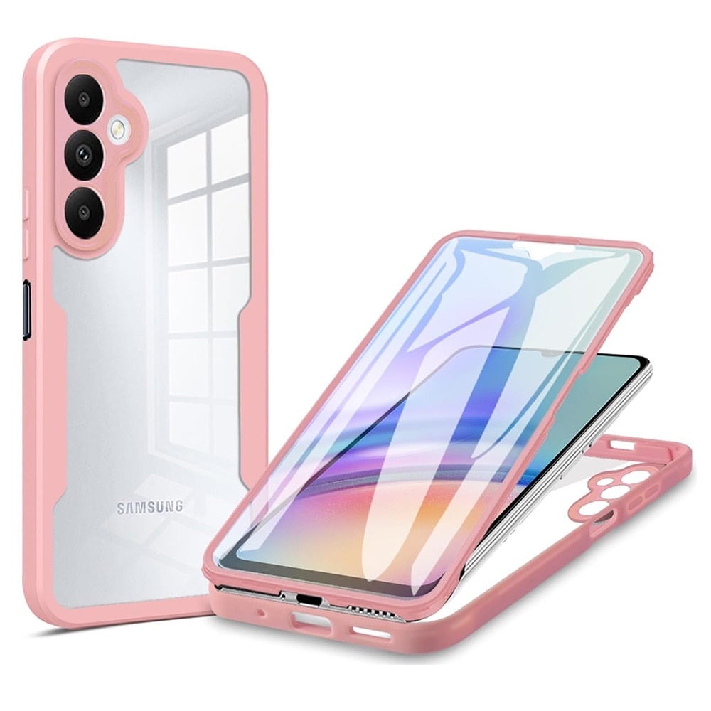 Husa pentru Samsung Galaxy A16 DaDen® ColorVerse 360, Antisoc, Protectie completa spate-ecran, Roz