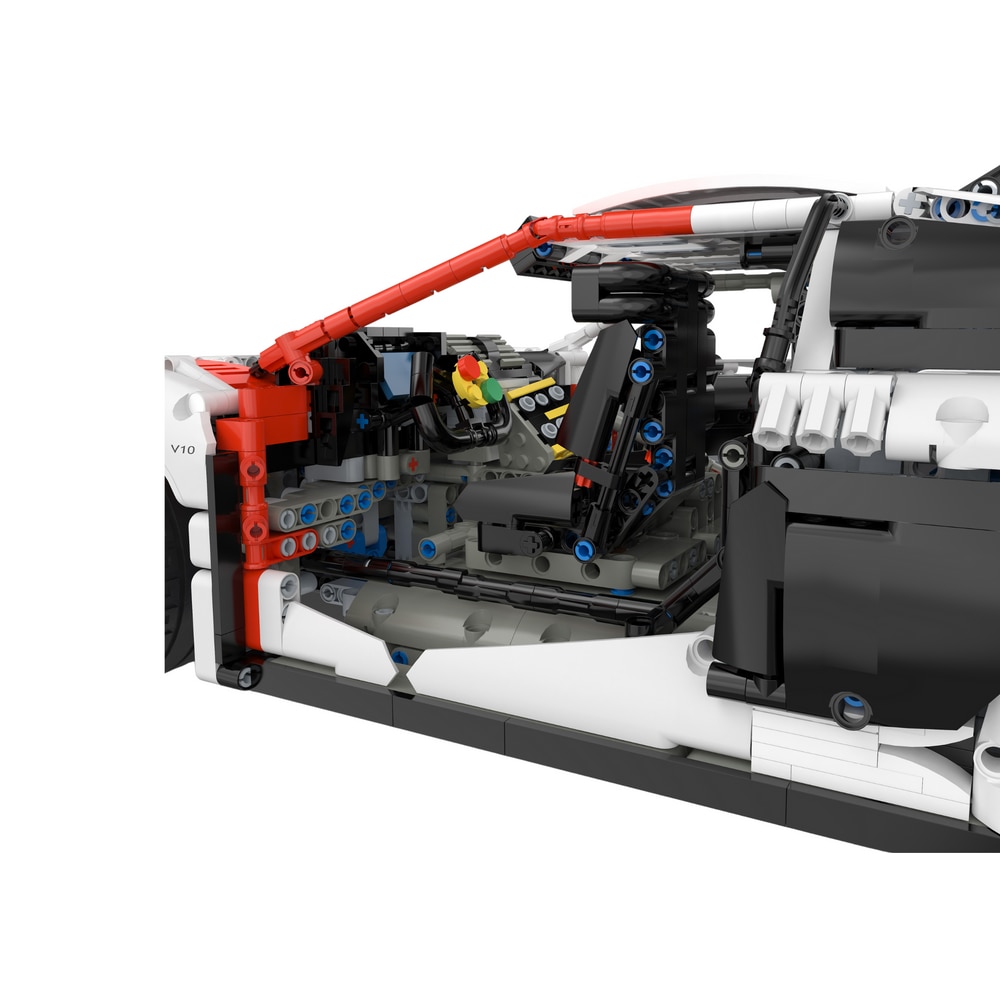 Set de constructie Audi R8 GT3, Rastar, 3322 elemente, alb