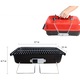 Gratar carbuni Go-Anywhere, 43x 27 cm, Negru Rosu