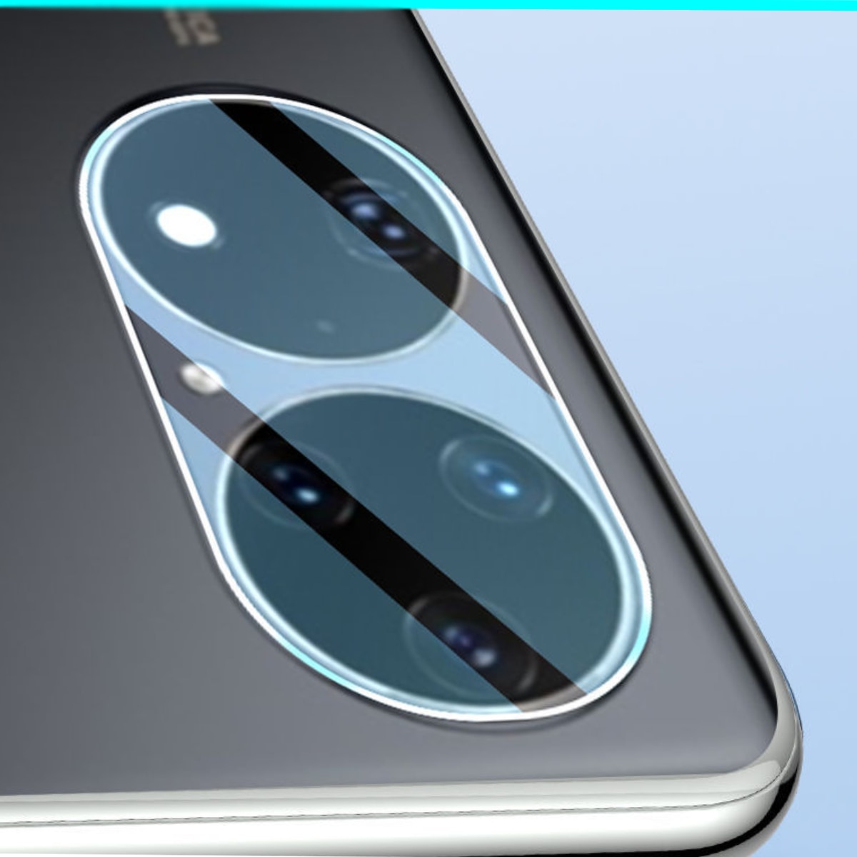 Folie de protectie a obiectivului camerei foto, pentru Huawei P50 Pro, 360° acoperire completa, Folie sticla, rezistent la amprente, rezistent la explozii, Ultra HD, rezistent la zgarieturi, Folie protectie camera spate, sticla temperata, transparent