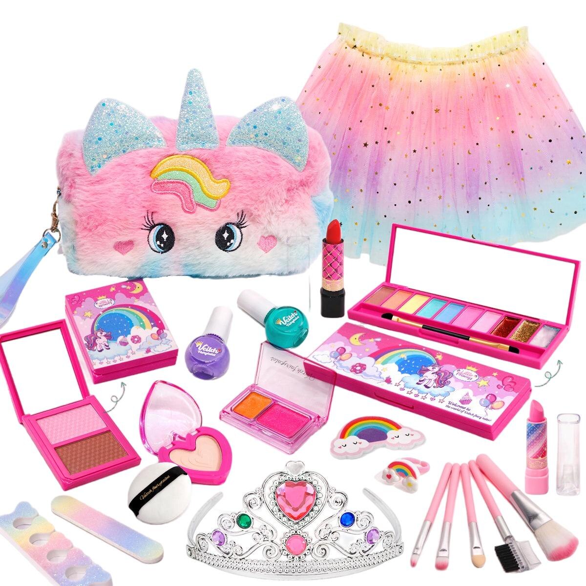 Set de machiaj pentru copii cu tema unicorn, 22 elemente, rujuri