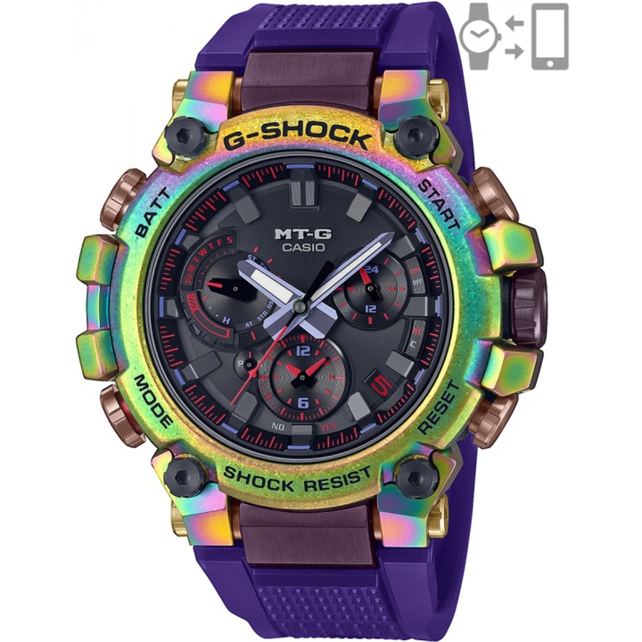 Мъжки часовник G-SHOCK Metal Twisted G Aurora Limited Edition, Лилав