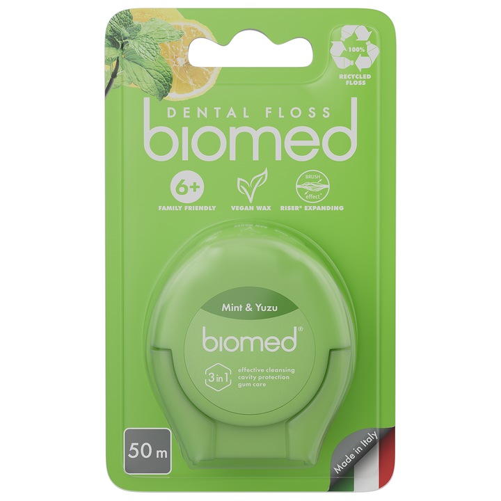 Конци за зъби Biomed МЕНТА & ЮЗУ 50м