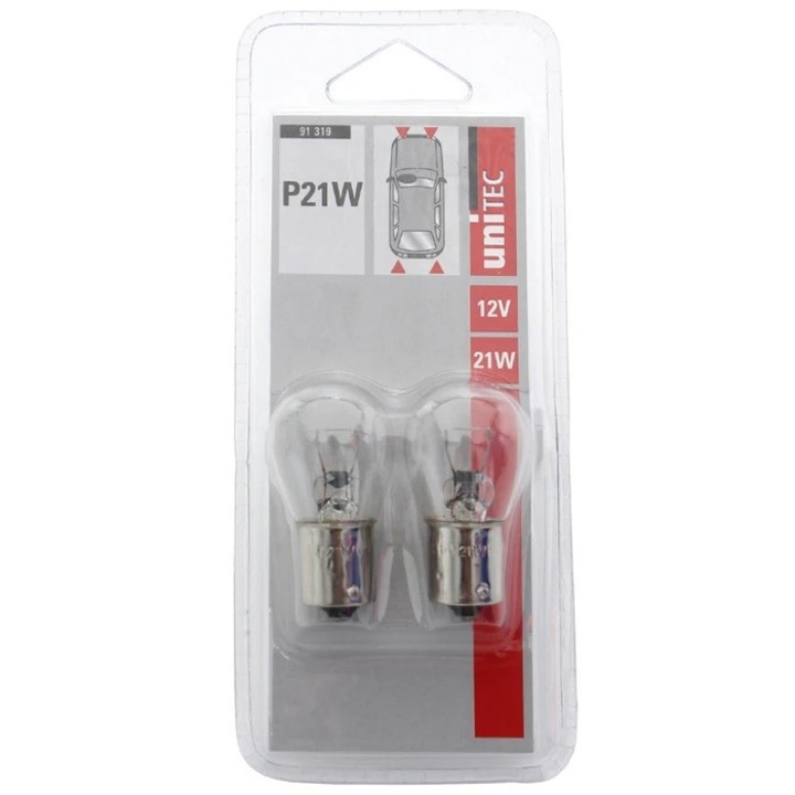 Autófék/jelzőlámpa P21W, 21 W, 12 V, 2 darab Lindstromme készlet