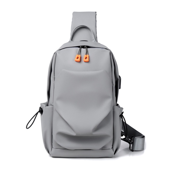 AMRINUGL sporttáska, szürke, vízálló, könnyű, kis méretű