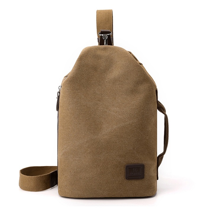 Rucsac Sling, BGHYHYHI, capacitate mare, impermeabil, maro, 42x23x14cm