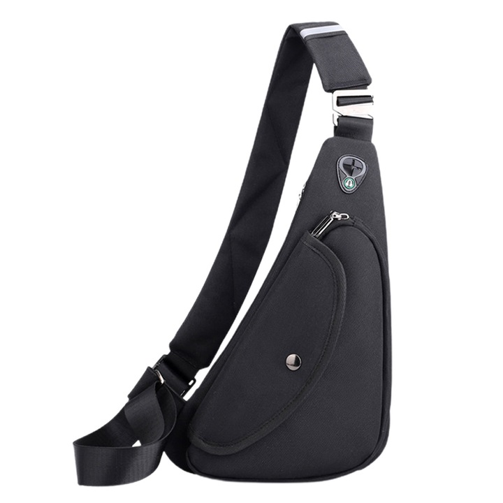 QttvbTna táska, nylon, fekete