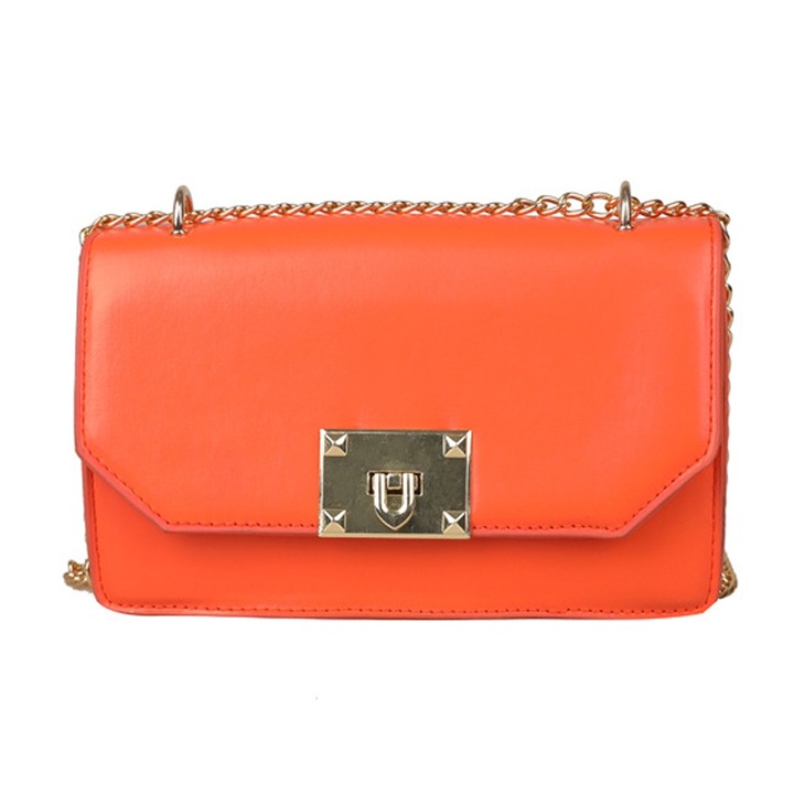 Női crossbody táska, Jormftte, téglavörös, kis méret, minimalista dizájn