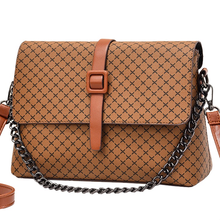 Дамска чанта през рамо, QttvbTna, Полиуретан, 26 x 10 x, Модел с регулируема презрамка