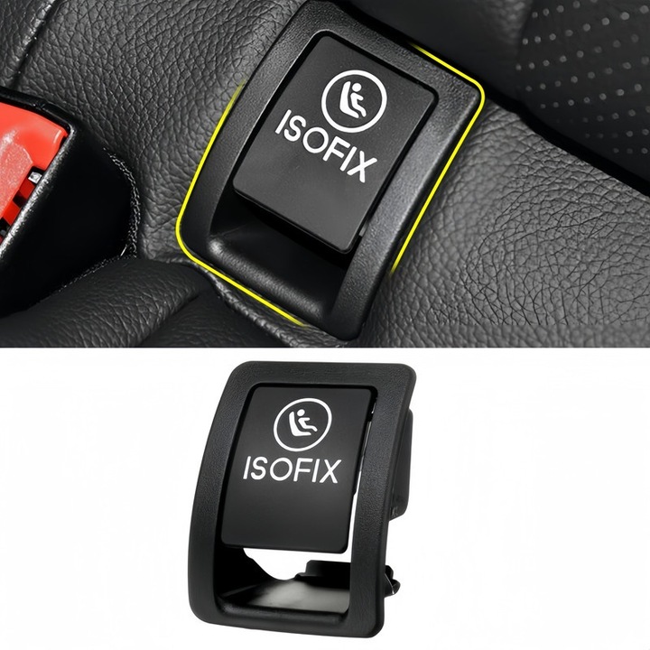Бутон за покриване на седалка ISOFIX, За Mercedes Benz C Class W205 S205, OE A2059200513, Черен