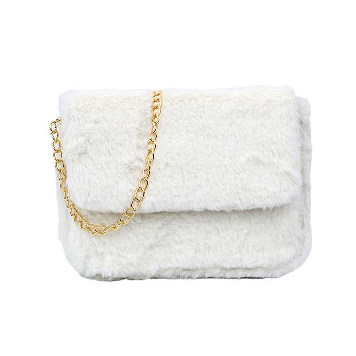 JedBsetzt, Női táska, Plüss, fehér